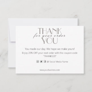 Business Thank card