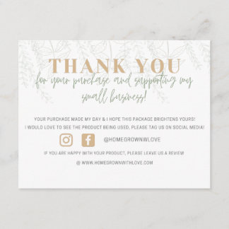 Business Thank You Card