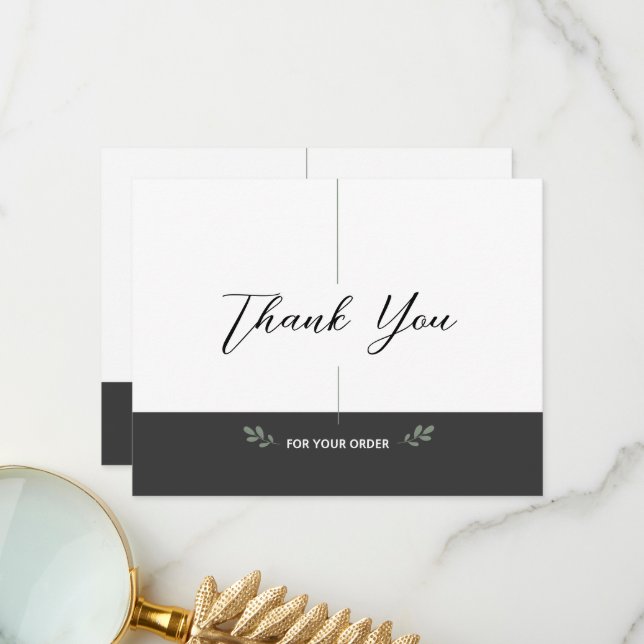 Business Thank You Card (Front/Back In Situ)