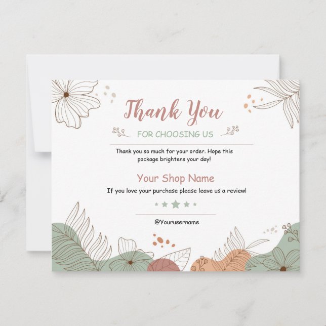 Business Thank You Card (Front)
