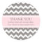 Business Thank You Company Name Pink Grey Chevron