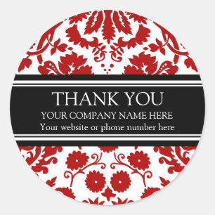 Business Thank You Custom Company Name Stickers