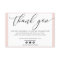 BUSINESS THANK YOU elegant black blush pink LOGO