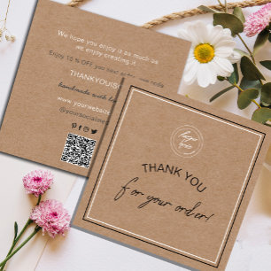 Business Thank You Elegant Craft Paper