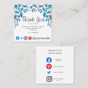 Business Thank You for your referal business card