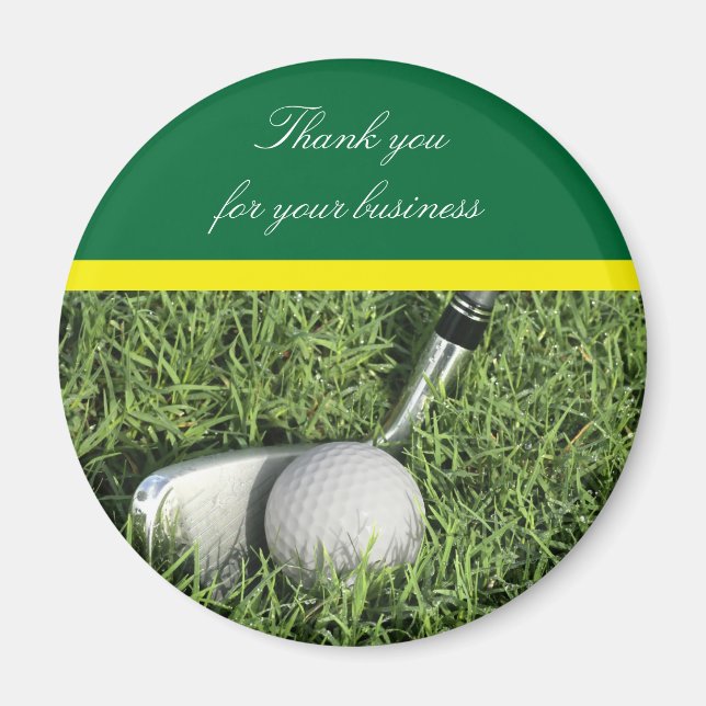 Business Thank You Golf Magnet (Front)