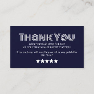 business thank you homemade business card LAVENDER