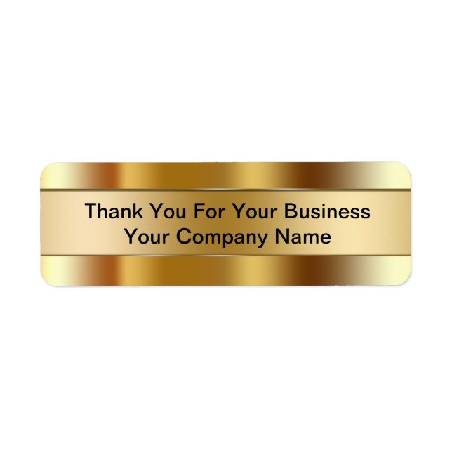 Business Thank You Labels (Front)