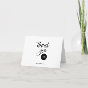 Business Thank You Logo Company Corporate Branding Note Card