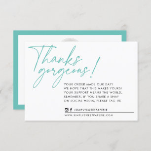 BUSINESS THANK YOU modern ball pen mint