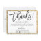 BUSINESS THANK YOU modern chic gold glitter black