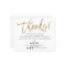 BUSINESS THANK YOU modern chic gold glitter script