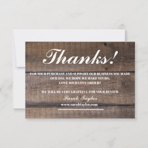 Business Thank You Rustic Script Bold 