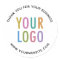 Business Thank You Stickers Custom Logo Round
