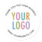 Business Thank You Stickers Custom Logo Round