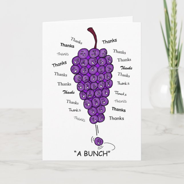 Business Thanks a Bunch Thank You Card (Front)
