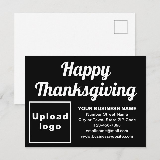 Business Thanksgiving Black Holiday Postcard (Front/Back)