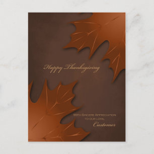 Business Thanksgiving Postcard / Business Customer