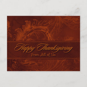 Business Thanksgiving Postcard / From All of Us