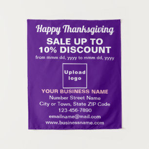 Business Thanksgiving Sale on Purple Tapestry