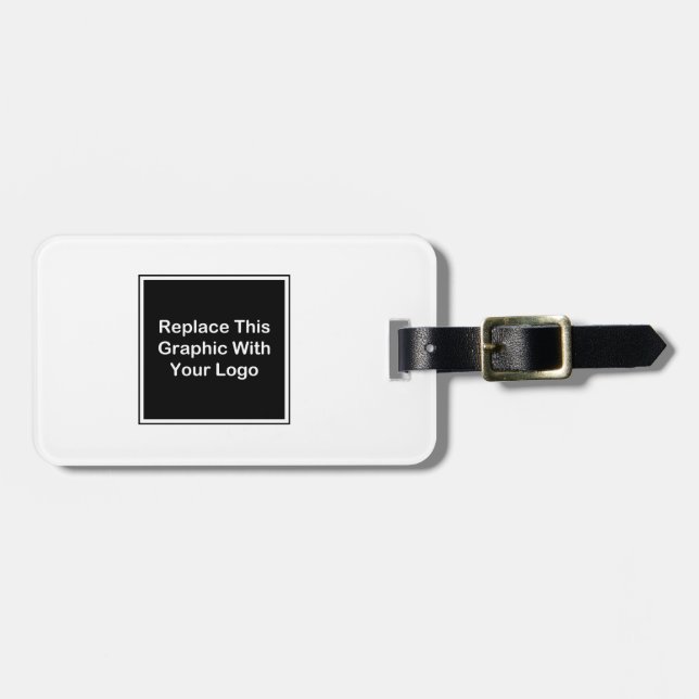 Business Travel Logo Design Luggage Tag (Front Horizontal)