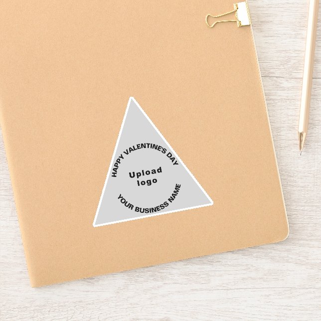 Business Valentine Greeting on Grey Triangle Vinyl (Notebook)