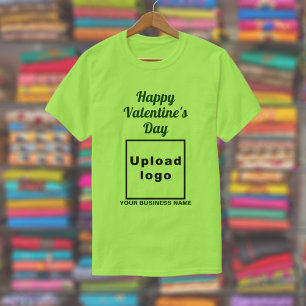 Business Valentine Greeting on Lime Green T-Shirt