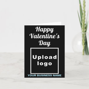 Business Valentine Greeting On Navy Blue Card