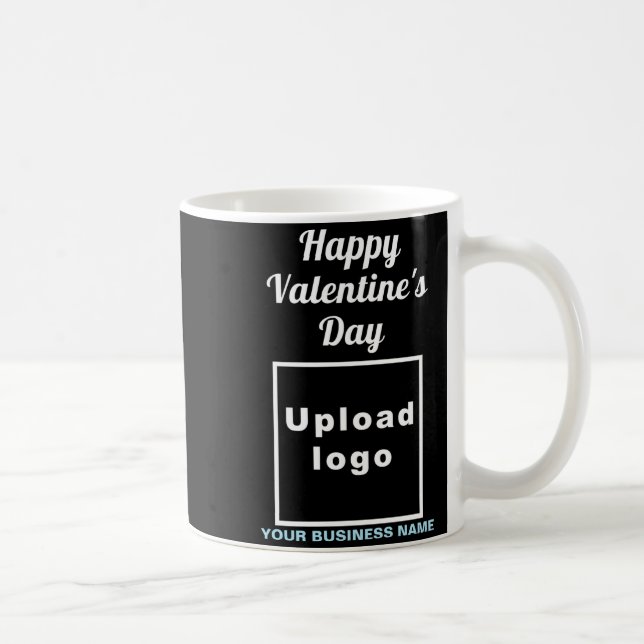Business Valentine Greeting On Navy Blue  Coffee Mug (Right)