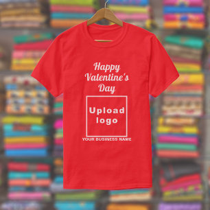Business Valentine Greeting on Red T-Shirt