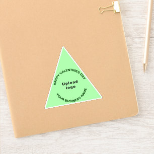 Business Valentine Light Green Triangle Vinyl