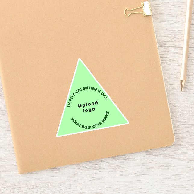 Business Valentine Light Green Triangle Vinyl (Notebook)