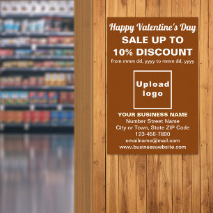 Business Valentine Sale on Brown Poster