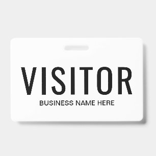 Business Visitor Badge ID Badge