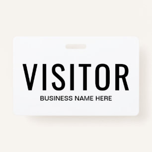 Business Visitor Badge ID Badge