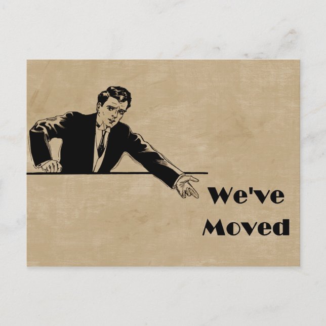 Business We’ve Moved Announcement Card (Front)