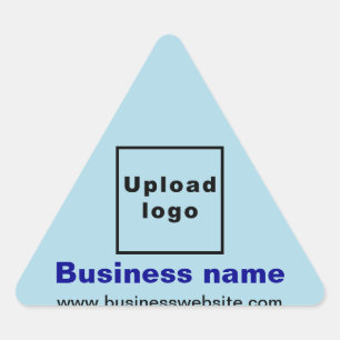Business Website on Light Blue Triangle Sticker