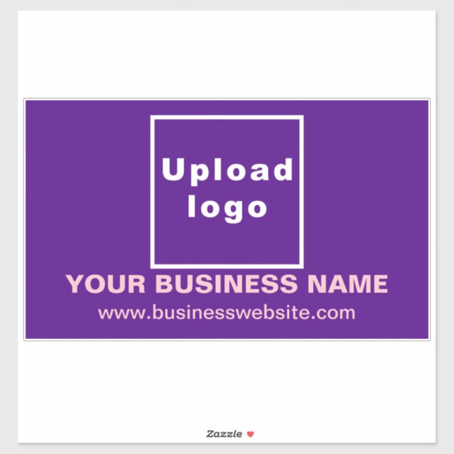 Business Website on Purple Large Rectangle Vinyl (Sheet)
