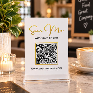 Business | Wedding QR Code Table Card