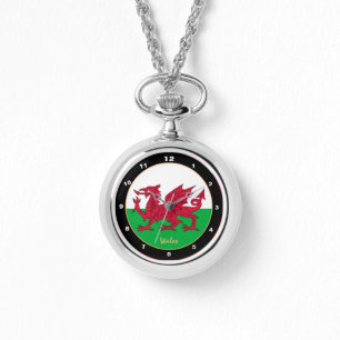 Business Welsh Flag, Wales trendy fashion Watch