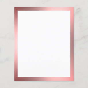 Business White with Pink Border Blank Flyer