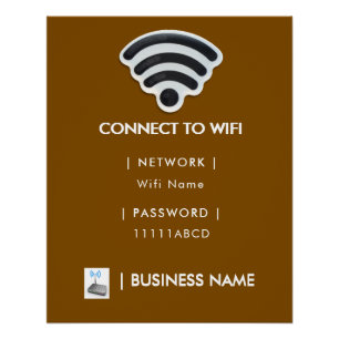 Business Wifi Morden Network Pedestal Poster