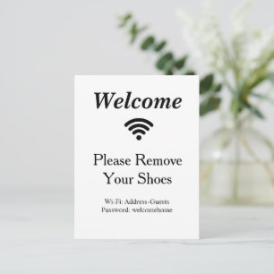 Business Wifi Morden Network Pedestal Sign Postcard