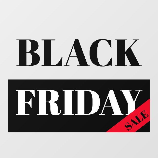 Business Window Cling - BLACK FRIDAY SALE (Sheet)