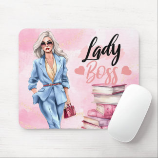 Business woman female empowerment mouse mat