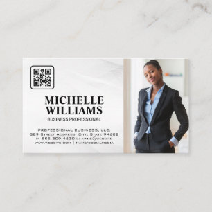 Business Woman   Quick Response Code Business Card