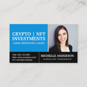 Business Woman Smiling   Corporate Finance Card