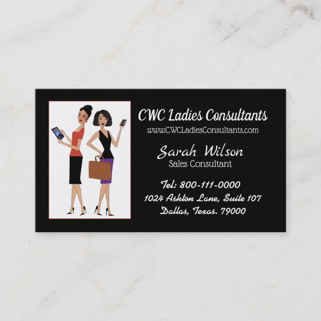 "Business Women" Business Card (Front)
