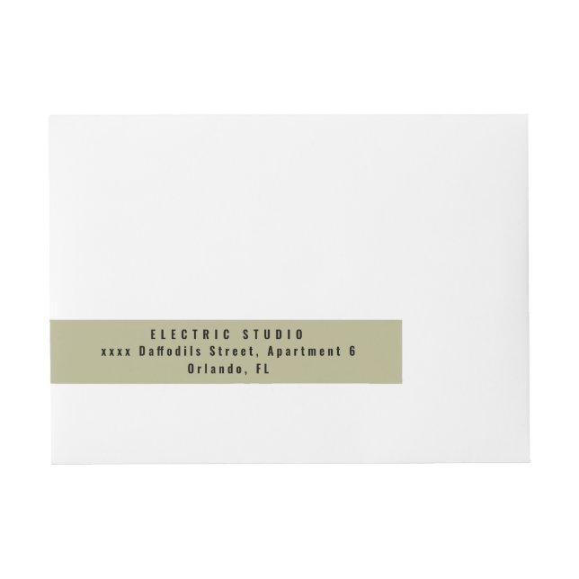 Business Wraparound Address Label (Front)