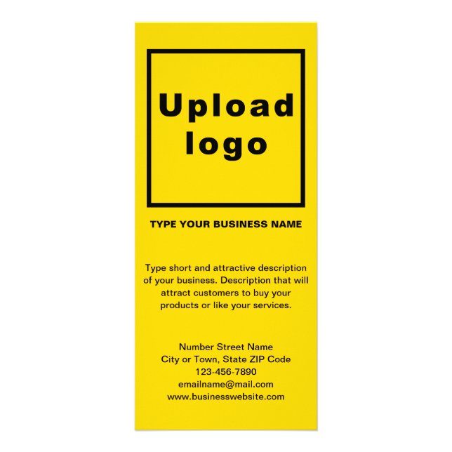 Business Yellow Rack Card (Front)